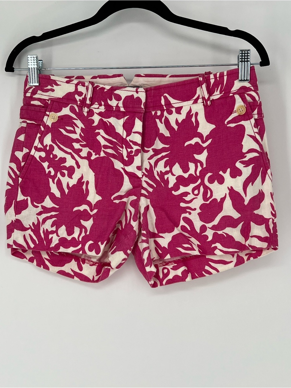 J. Crew Pink Floral‎ Print Shorts